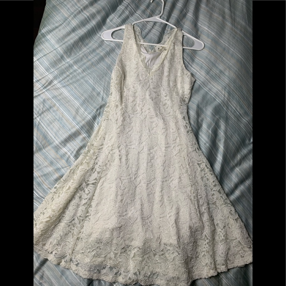Cream beige dress